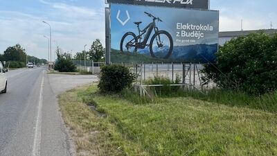 II/634, ul. Okružní, České Budějovice, v provozním staničení 0,443 km, vlevo