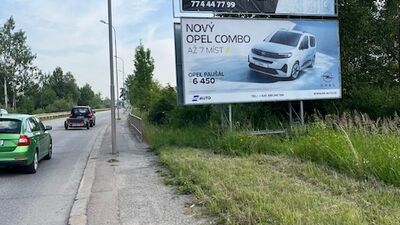 II/634, ul. Okružní, České Budějovice, v provozním staničení 1,467 km, vlevo